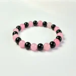 Rose Quartz with Black Tourmaline Bracelet